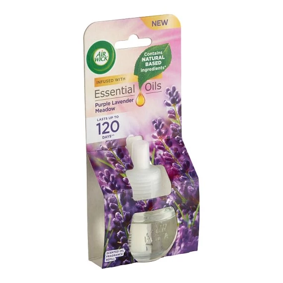 Air Wick Essential Oils Purple Lavender Meadow Utántöltő Légfrissítő Készülékhez 19 ml