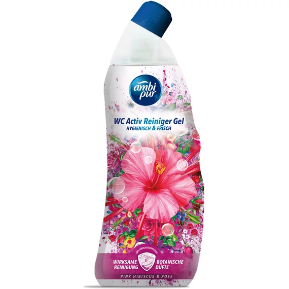 Ambi Pur Pink Hibiscus & Rose Wc Tisztító Gél 750 ml