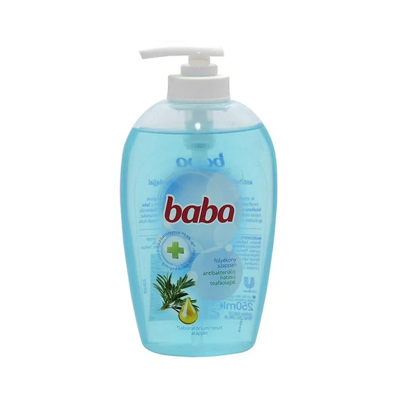 Baba Antibakteriális Hatású Teafaolajjal Folyékony Szappan 250 ml