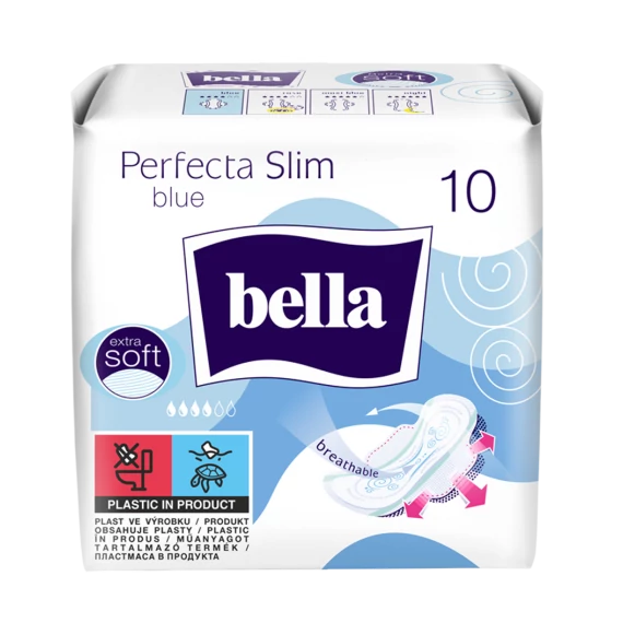 Bella Perfecta Slim Blue Ultravékony Egészségügyi Betét 10 db