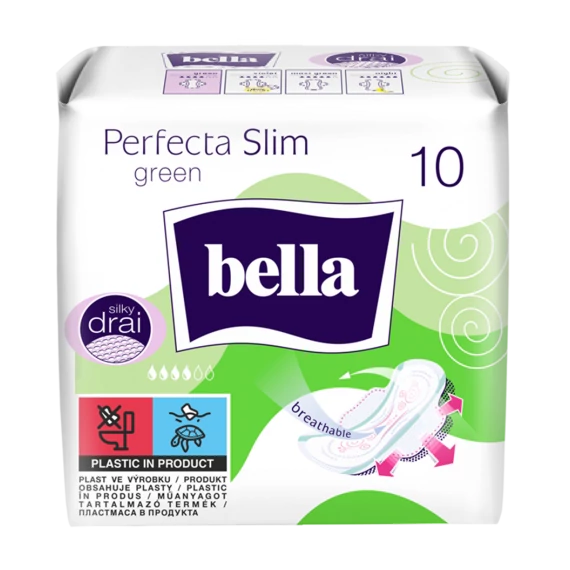 Bella Perfecta Slim Green Ultravékony Egészségügyi Betét 10 db
