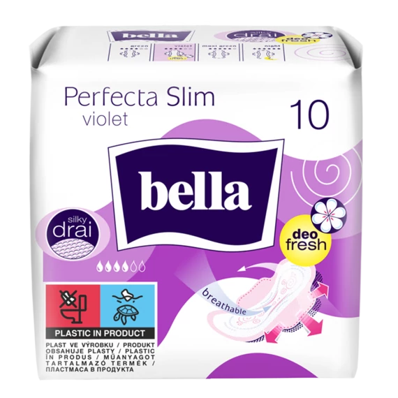 Bella Perfecta Slim Violet Ultravékony Egészségügyi Betét 10 db
