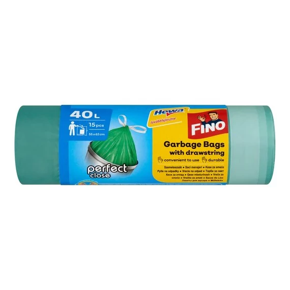 Fino Szemeteszsák Önzáró Szalaggal 40 l 15 db