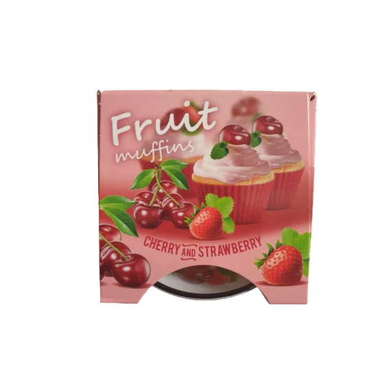 Fruit Muffins Cherry and Strawberry Illatgyertya 115 g