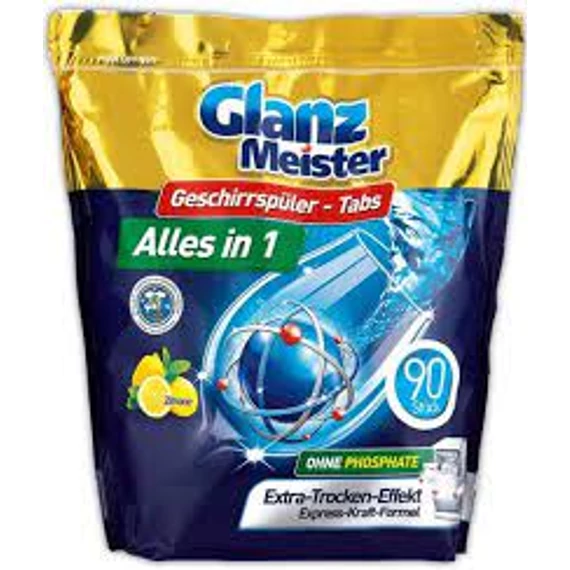 Glanz Meister Citrom All in 1 Mosogatógép tabletta 90 db