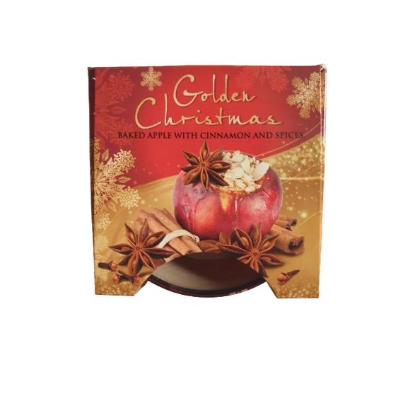 Golden Christmas Baked Apple With Cinnamon And Spices Illatgyertya 115 g
