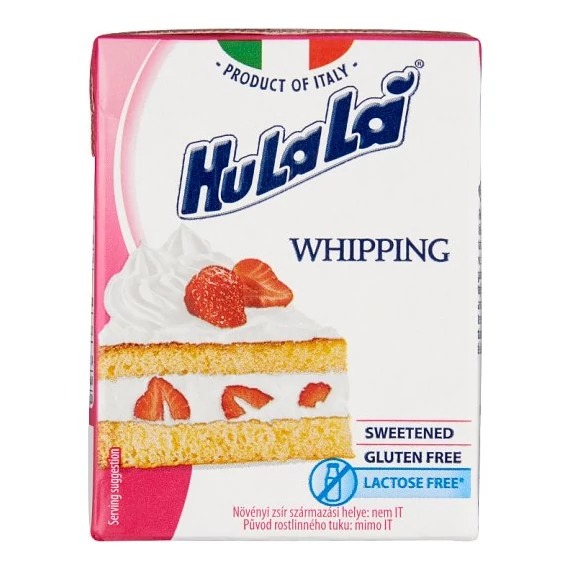 HuLaLá Növényi Zsír- és Olajalapú, Édesített UHT Habkészítmény 200 ml
