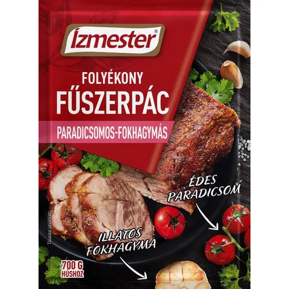 Ízmester Folyékony Fűszerpác Paradicsomos-Fokhagymás 80 ml