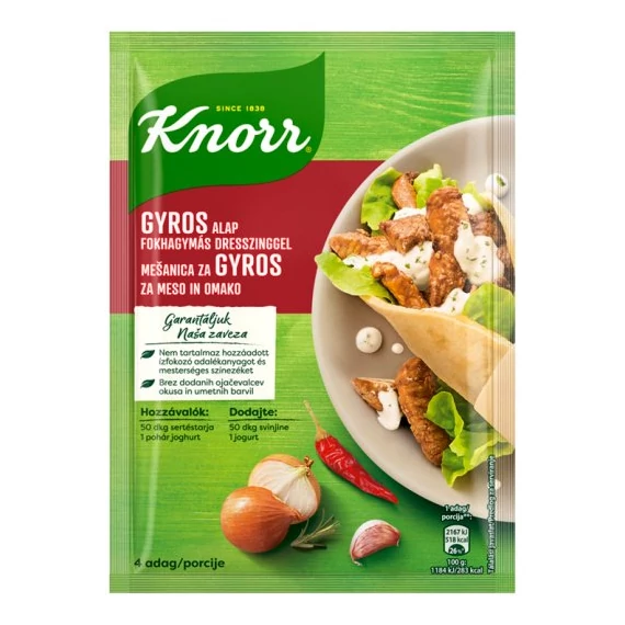 Knorr Gyros Alap Fokhagymás Dresszinggel (30 g + 10 g) 40 g