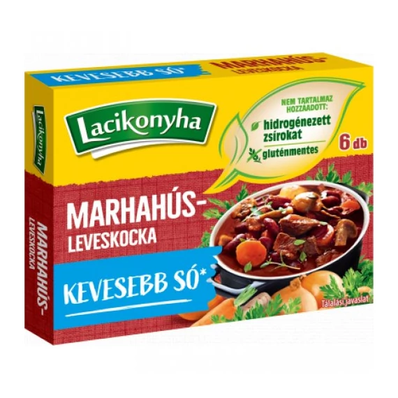 Lacikonyha Marhahúsleves Kocka 6 db 60 g