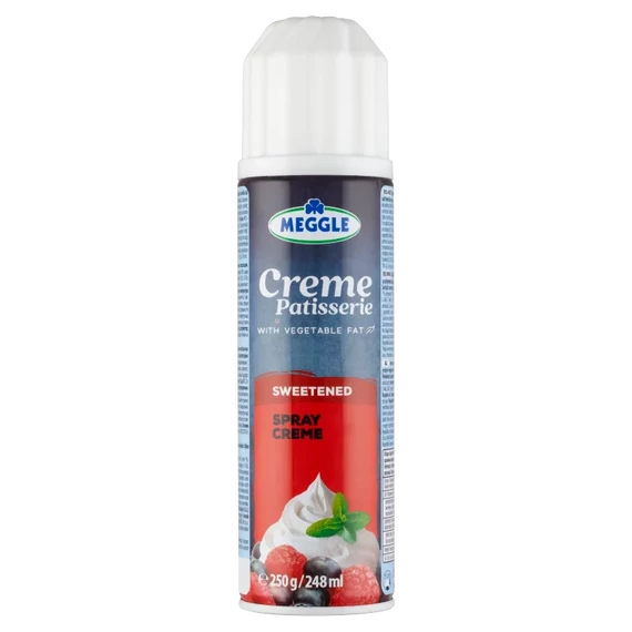 Meggle Creme Patisserie UHT Édesített Vanília Ízű Habspray Növényi Zsírral 250 g