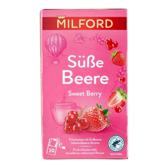 Milford Földieper - Ribizli Ízű Gyümölcstea 20 filter 40 g