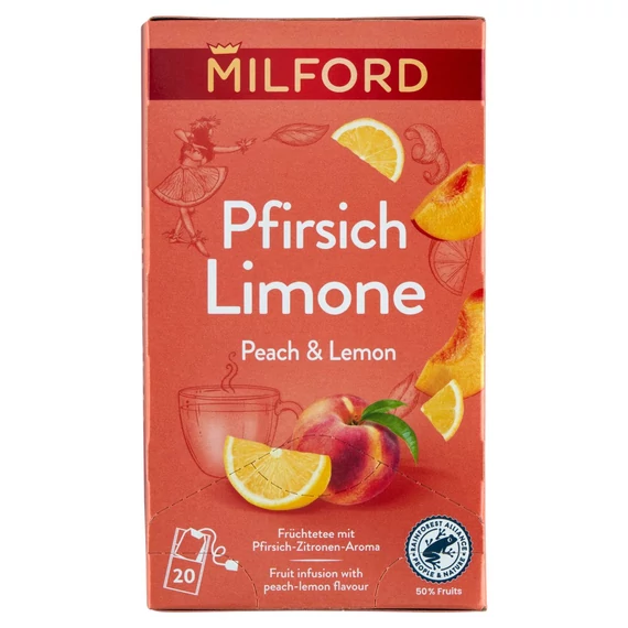 Milford Őszibarack - Citrom Ízű Gyümölcstea 20 filter 45 g