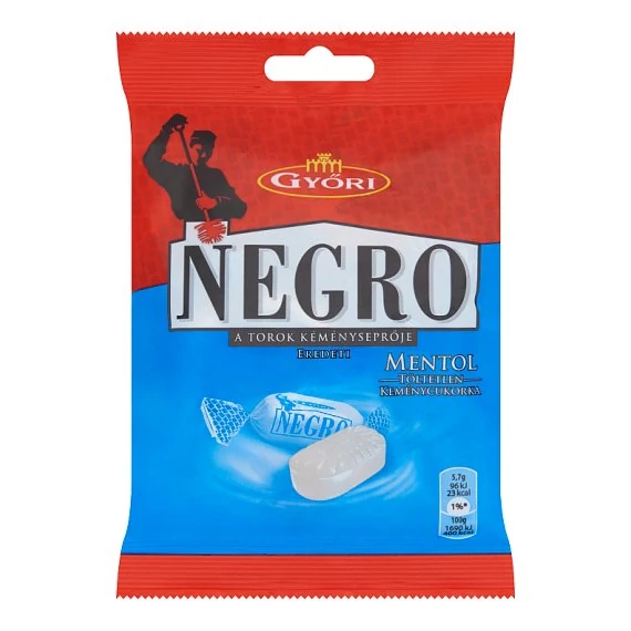 Győri Negro Mentol Töltetlen Keménycukorka 79 g