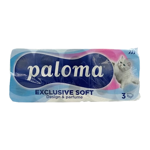 Paloma Exclusive Soft Design & Parfume WC papír 3 réteg 10 tekercs