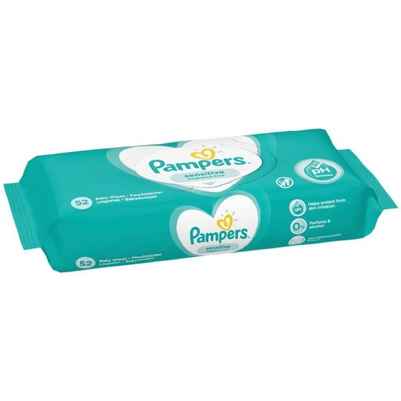 Pampers Sensitive Törlőkendő 52 lap