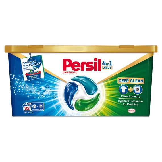 Persil Discs Universal Mosókapszula Fehér és Világos Ruhadarabokhoz 32 db