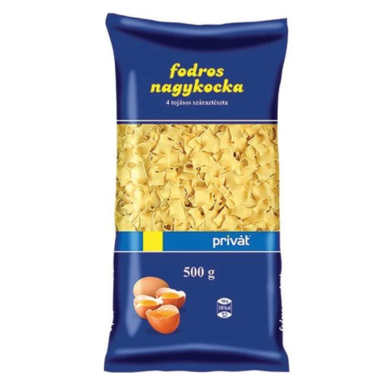 Privát 4 Tojásos Fodros Nagykocka Tészta 500 g