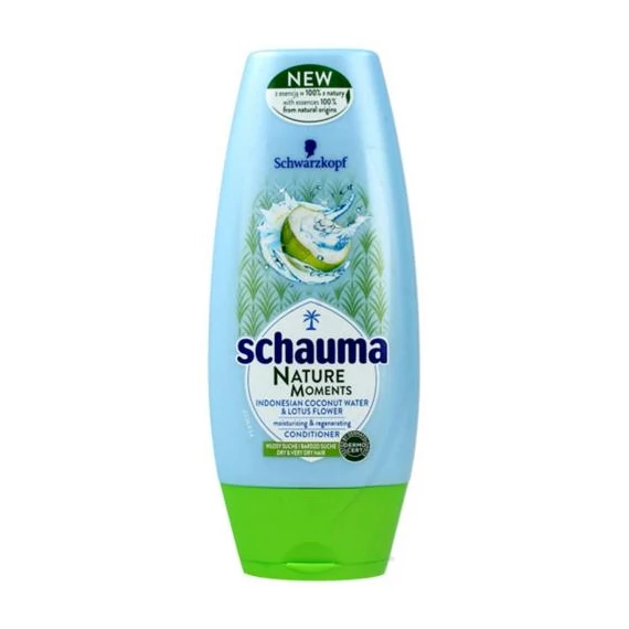 Schwarzkopf Schauma Nature Moments Indonéziai Kókuszvízzel & Lótuszvirággal Hidratáló & Regeneráló Hajbalzsam 200 ml