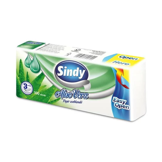 Sindy Aloe Vera Papírzsebkendő 3 réteg 100 db
