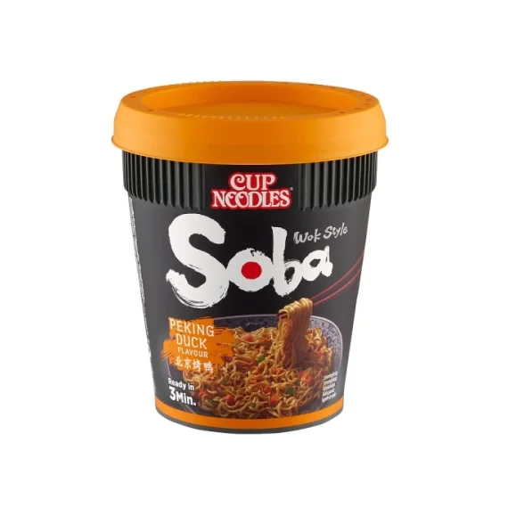 Cup Noodles Soba Instant Tészta Búzalisztből Pekingi Kacsa Ízű Szósszal 87 g
