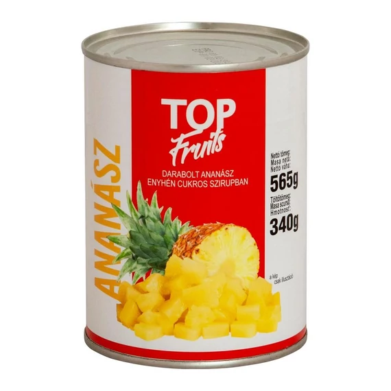 Top Fruits Darabolt Ananász Konzerv 565 g