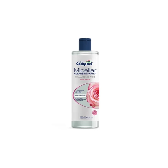 Ultra Compact Micellás Sminklemosó Víz Hyaluronsav és Rózsa Kivonattal 400 ml