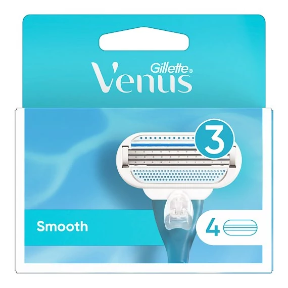 Gillette Venus Smooth 3 pengés Női Borotva betét 4 db
