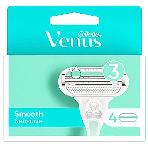 Gillette Venus Smooth Sensitive 3 pengés Női Borotva betét 4 db