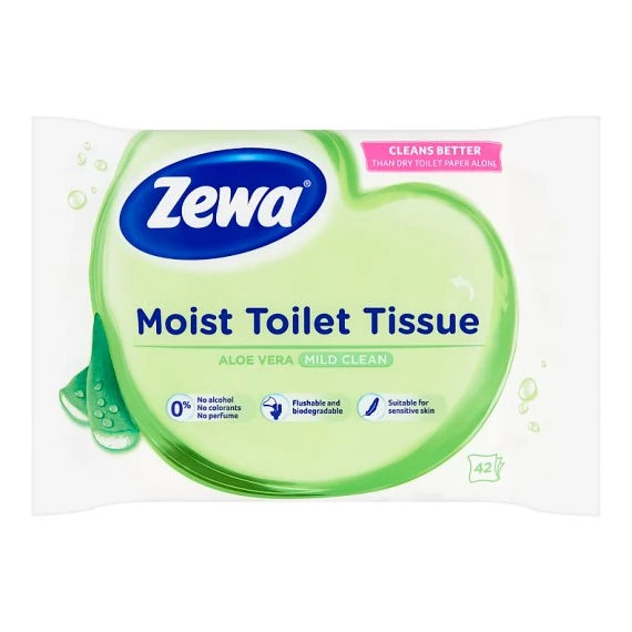Zewa Aloe Vera Nedves Toalettpapír 42 db