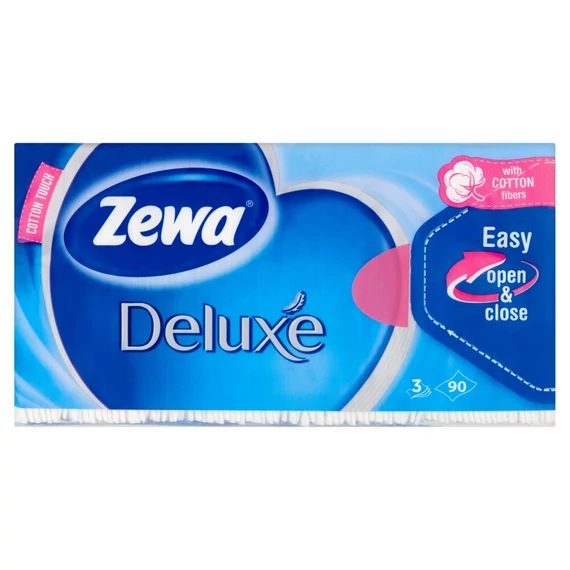Zewa Deluxe Papírzsebkendő 3 rétegű 90 db