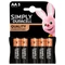 Duracell Simply AA Elem 5 db