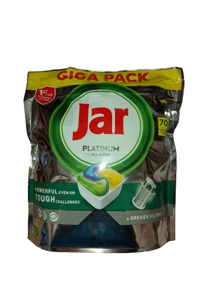 Jar Platinum All in One Lemon Mosogatógép tabletta 70 db