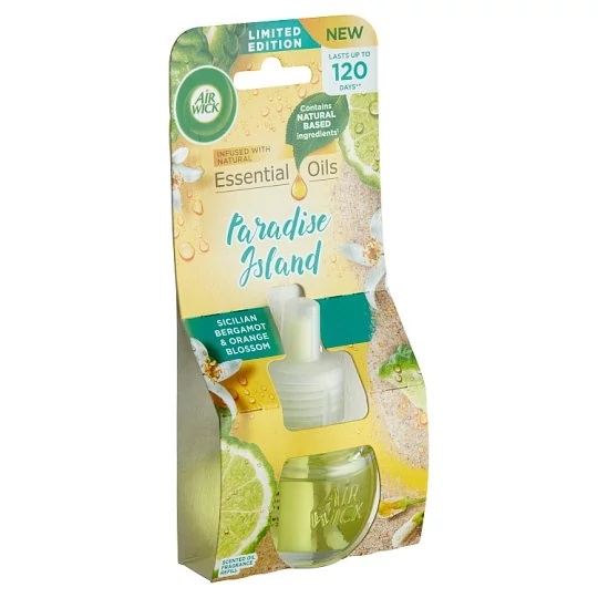 Air Wick Paradise Island Sicilian Bergamot & Orange Blossom Utántöltő Légfrissítő Készülékhez 19 ml