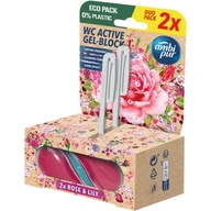Ambi Pur Rose & Lily Wc Tisztító + Illatosító 2x45 g