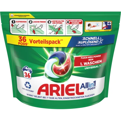 Ariel Universal+ Mosókapszula 36 db