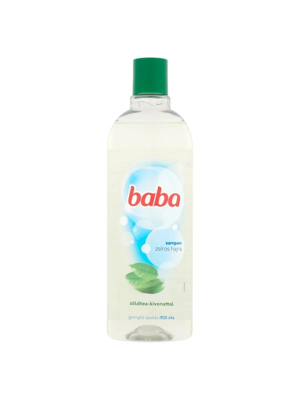 Baba Zsíros Hajra Zöld Tea Kivonattal Családi Sampon 400 ml