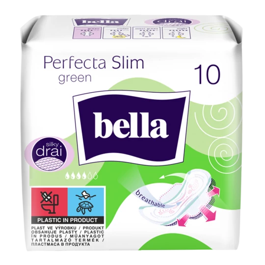 Bella Perfecta Slim Green Ultravékony Egészségügyi Betét 10 db