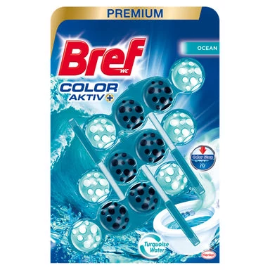Bref Color Aktiv Ocean Wc Tisztító + illatosító 3x50 g