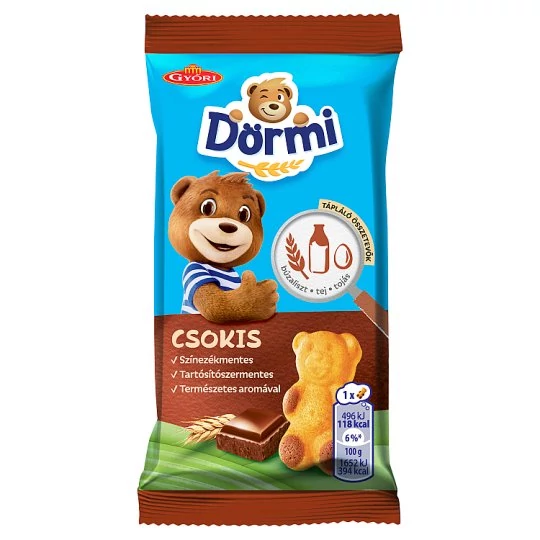 Dörmi Csokis Krémmel Töltött Puha Piskóta 30 g