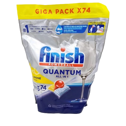 Finish Powerball Quantum All in 1 Lemon Mosogatógép Tabletta 74 db