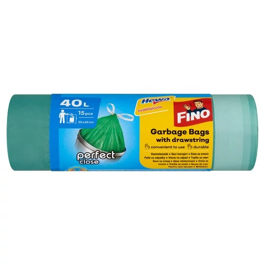 Fino Szemeteszsák Önzáró Szalaggal 40 l 15 db