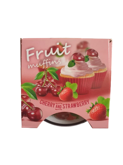 Fruit Muffins Cherry and Strawberry Illatgyertya 115 g