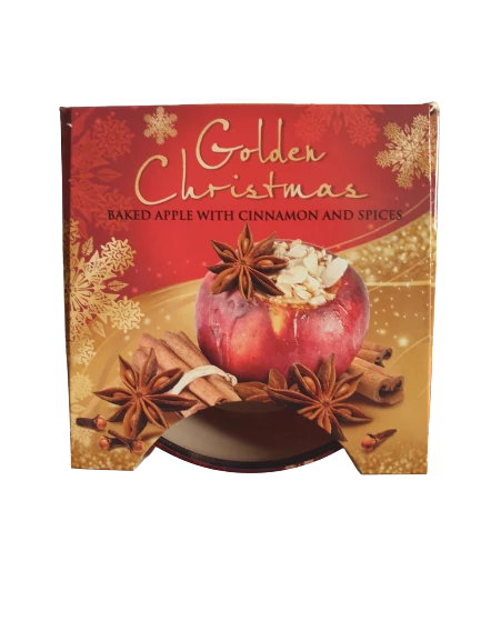 Golden Christmas Baked Apple With Cinnamon And Spices Illatgyertya 115 g