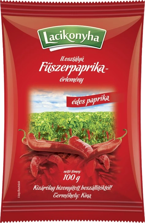 Lacikonyha II. osztályú Fűszerpaprika Őrlemény Édes 100 g