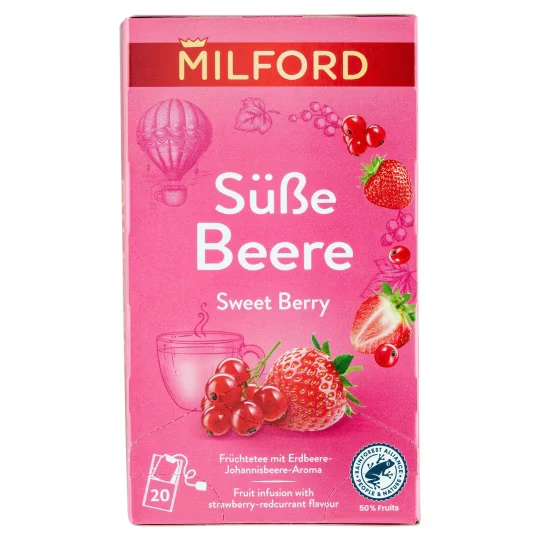 Milford Földieper - Ribizli Ízű Gyümölcstea 20 filter 40 g