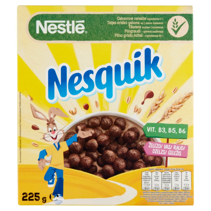 Nesquik Kakaós Ízű Ropogós Gabonapehely 225 g