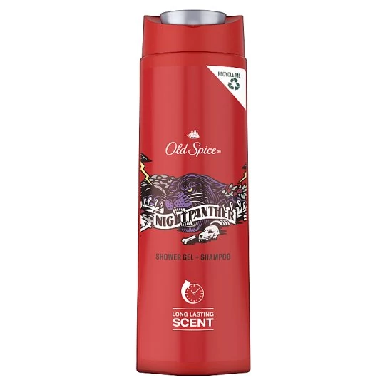 Old Spice Nightpanther 2in1 Tusfürdő és Sampon 400 ml