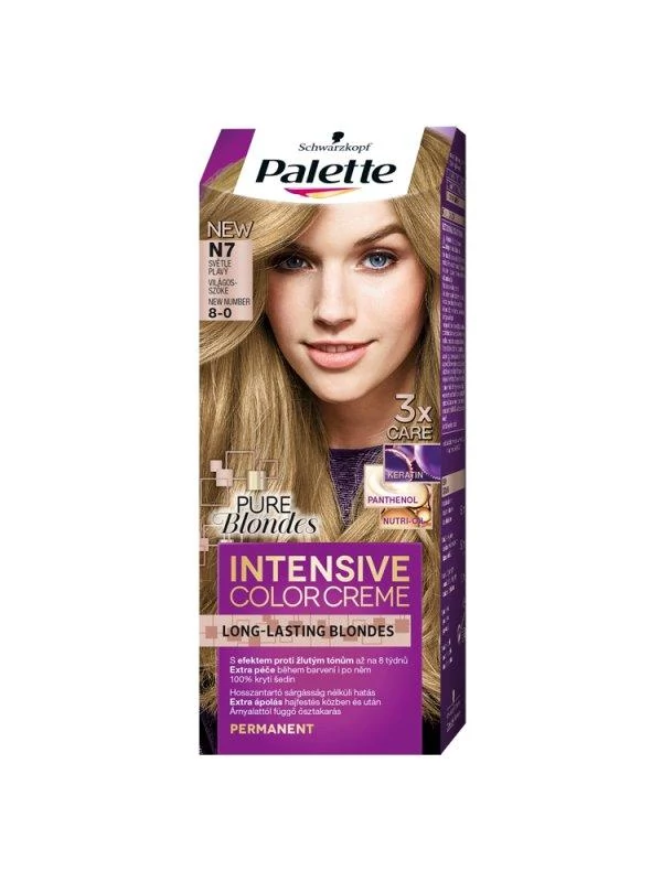 Schwarzkopf Palette Intesive Color Creme Hajfesték 8-0 Világosszőke 1 db