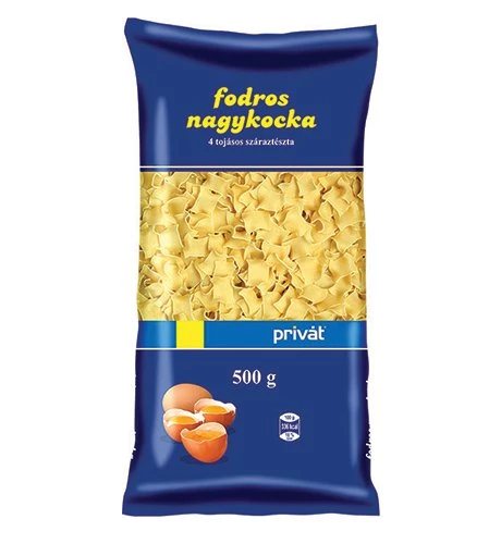 Privát 4 Tojásos Fodros Nagykocka Tészta 500 g